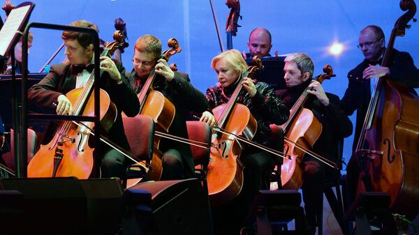 Участники симфонического оркестра Москвы Русская филармония. Архивное фото