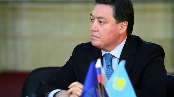 Первый заместитель премьера Казахстана Аскар Мамин. 13 июня 2017