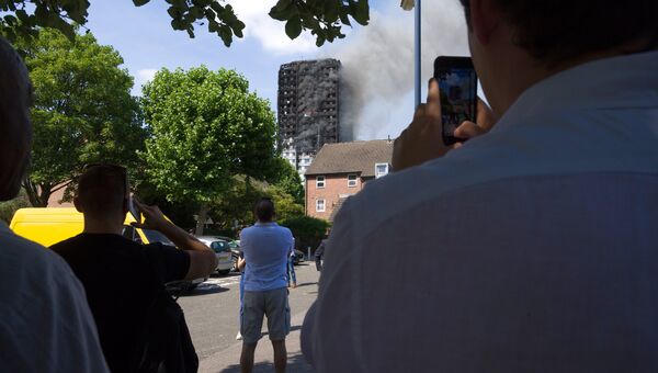 Пожар в жилом доме на западе Лондона. Архивное фото
