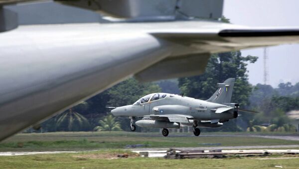 Малайзийский самолет Hawk jet на авиационной базе в Куантане. Архивное фото