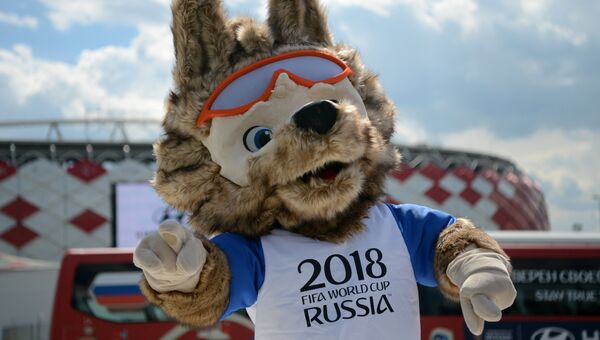 Официальный талисман чемпионата мира 2018 года волк Забивака. Архивное фото