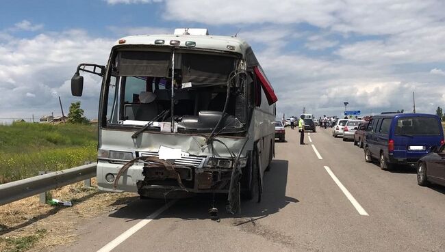 ДТП с участием двух автобусов в Ростовской области