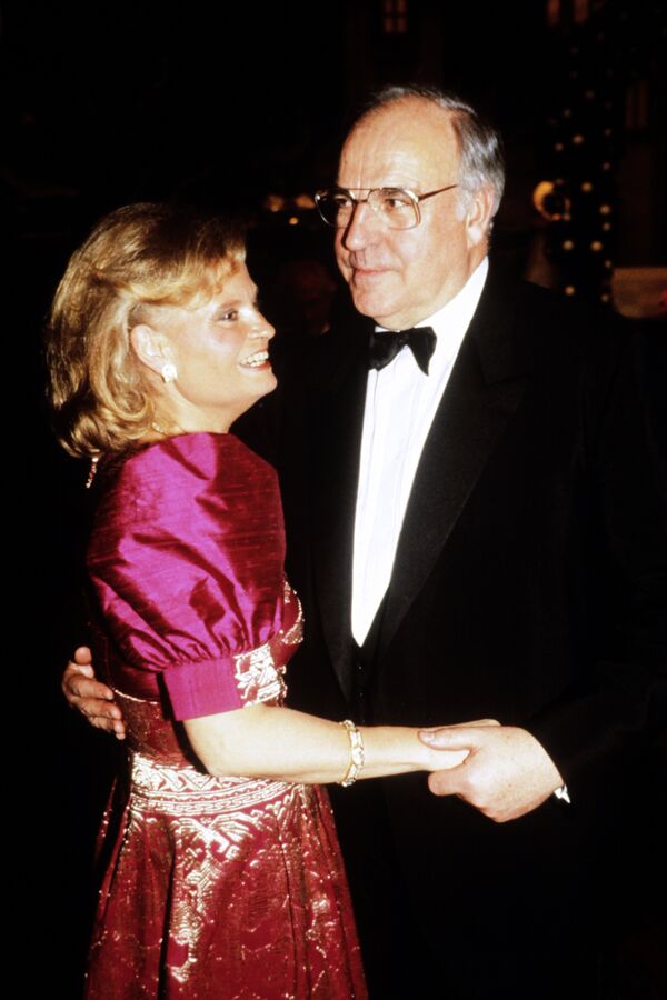 Канцлер Гельмут Коль с женой Ханнелоре. 1989 год