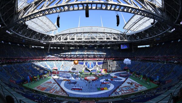 Церемония открытия Кубка конфедераций-2017 в Санкт-Петербурге. 17 июня 2017