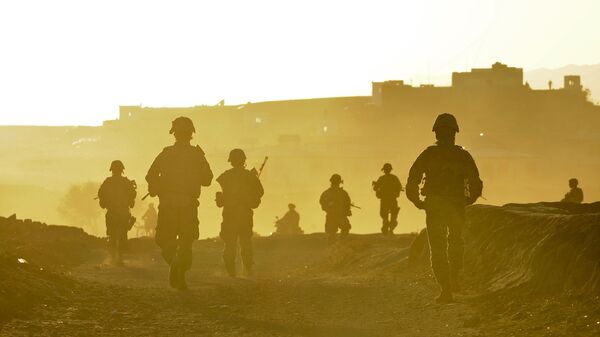 Американские военнослужащие возле города Калат, Афганистан. Архивное фото