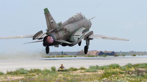 Истребитель Миг-21 сирийских военно-воздушных сил. Архивное фото