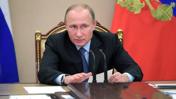 Президент РФ Владимир Путин проводит совещание по экономическим вопросам. 19 июня 2017
