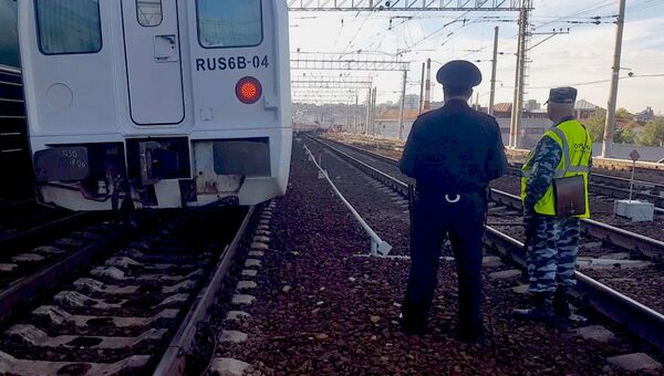 Столкновение поезда Стриж с электричкой возле Курского вокзала