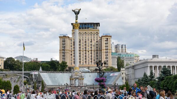 В центре Киева. Архивное фото