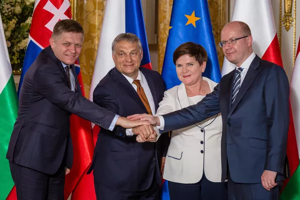 Встреча глав стран Вишеградской четверки в Варшаве. 19 июня 2017