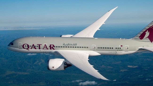 Самолет авиакомпании Qatar Airways