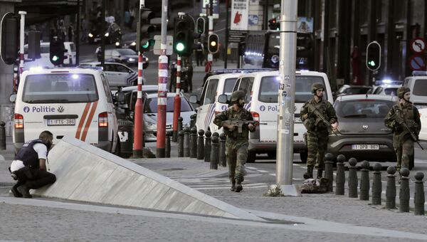 Ситуация на Центральном вокзале Брюсселя после взрыва, 20 июня 2017