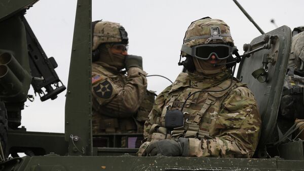 Военнослужащие армии США во время учений в Литве