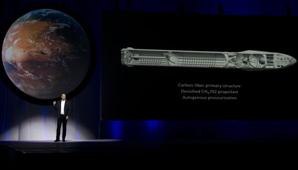 Глава SpaceX Илон Маск рассказывает о планах по колонизации Марса во время Международной астронавтической конференции в Мексике Глава SpaceX Илон Маск рассказывает о планах по колонизации Марса во время Международной астронавтической конференции в Мексике
