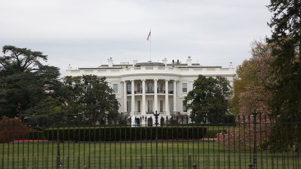 Вид на здание Белого дома в Вашингтоне, архивное фото