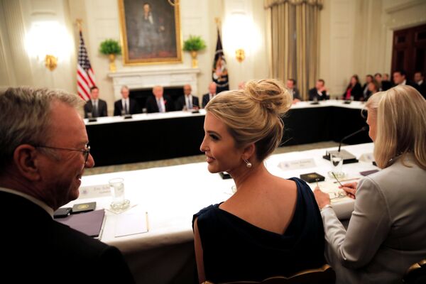 Иванка Трамп принимает участие в заседании Американского технологического совета в Белом доме