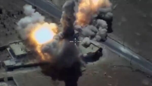 Удар Калибров по объектам ИГ* (группировка Исламское государство, запрещена в РФ) в Сирии
