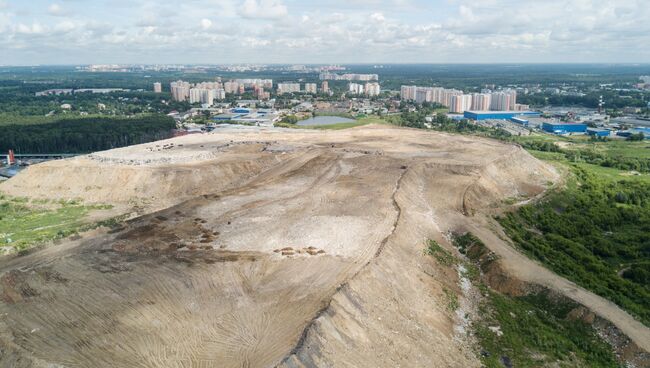 Мусорный полигон Кучино в Балашихе. Архивное фото