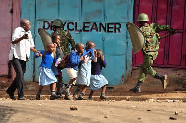 Оппозиция протестует. Работа фотографа Кевина Мидиго из Кении