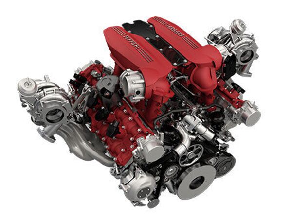 Двигатель автомобиля Ferrari Двигатель автомобиля Ferrari