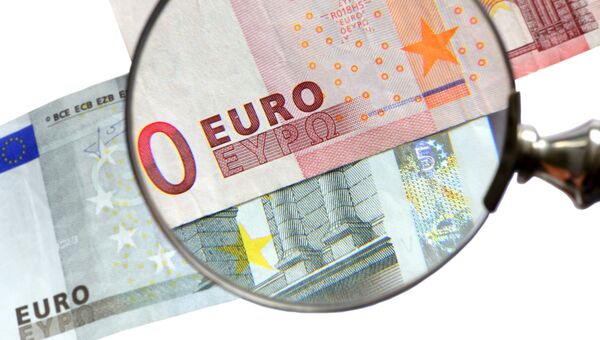 Банкноты европейской валюты. Архивное фото