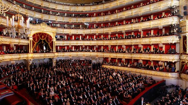 Зрительный зал Большого театра в Москве