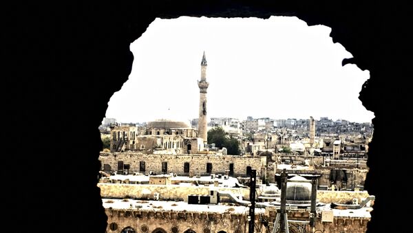 Историческая часть города Алеппо. Сирия, 03.09.2016