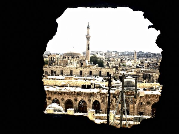 Историческая часть города Алеппо. Сирия, 03.09.2016