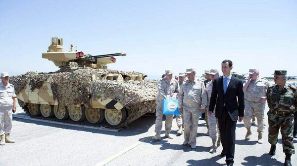 Президент Сирийской Арабской Республики Башар Асад посетил авиабазу ВКС РФ в Хмеймиме