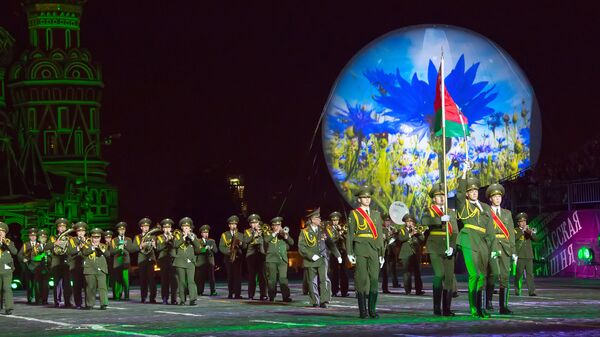 Коллектив из Белоруссии на фестивале Спасская башня