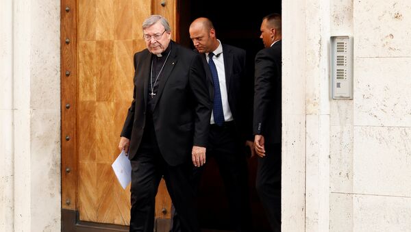 Кардинал Джордж Пелл покидает свой дом в Риме, Италия. 28 июня 2017