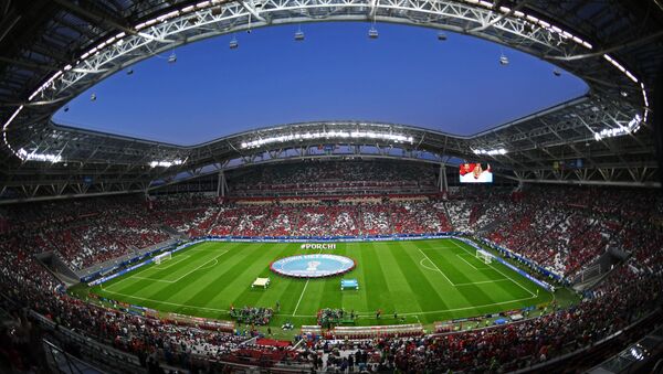 Матч 1/2 финала Кубка конфедераций-2017 по футболу между сборными Португалии и Чили. 28 июня 2017