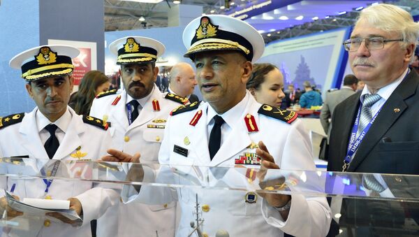 Делегация ОАЭ на международном военно-морском салоне в Санкт-Петербурге 2017