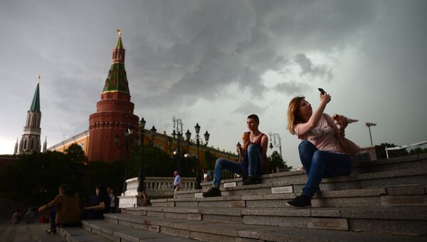 Дождь в Москве. Архивное фото
