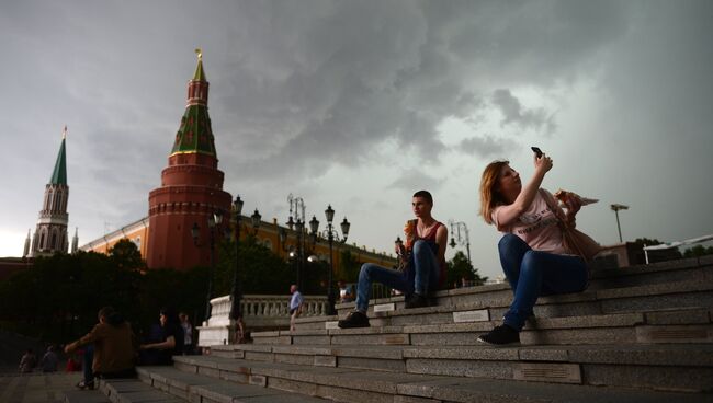 Дождь в Москве