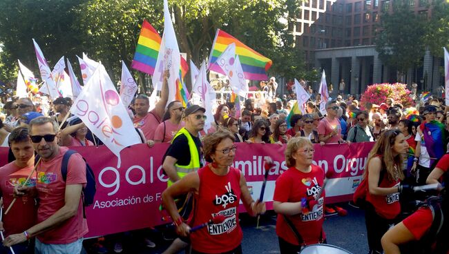 Гей-парад в Мадриде. 1 июля 2017