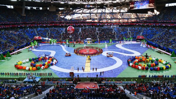 Церемония закрытия Кубка конфедераций-2017 в Санкт-Петербурге. Архивное фото