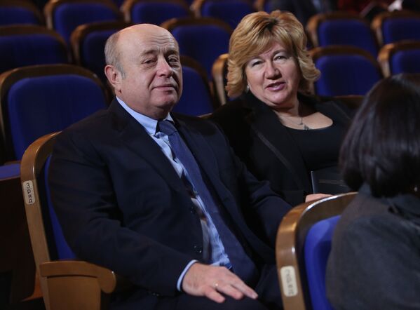 Директор внешней разведки РФ Михаил Фрадков с супругой Еленой на концерте Три века Петербургского балета
