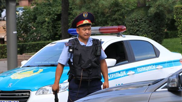 Сотрудник полиции в Казахстане