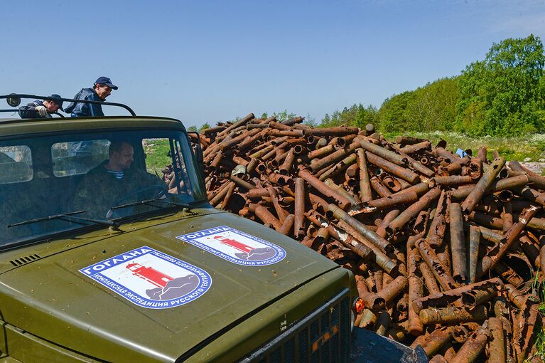 Весь металлолом, собранный волонтерами, будет вывезен с островов