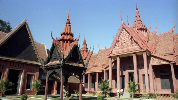Здание Национального музея искусства в городе Пномпень