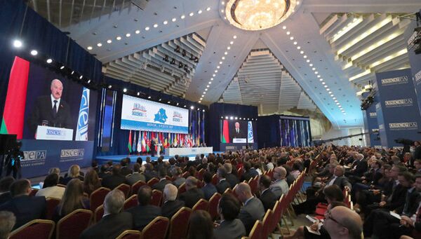 Официальное открытие ежегодной сессии ПА ОБСЕ в Минске. 5 июля 2017