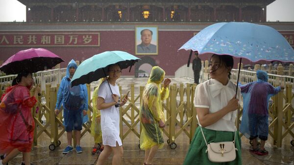 Дождь в Пекине. Архивное фото