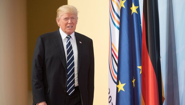 Президент США Дональд Трамп на саммите G20 в Гамбурге. 7 июля 2017