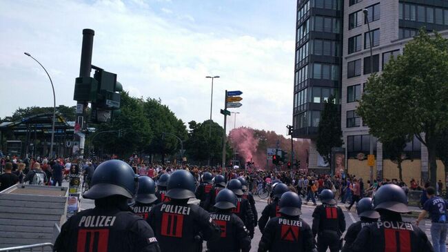 Протесты во время саммита G20 в Гамбурге
