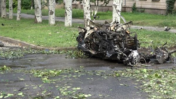 На месте второго взрыва в Луганске. 7 июля 2017