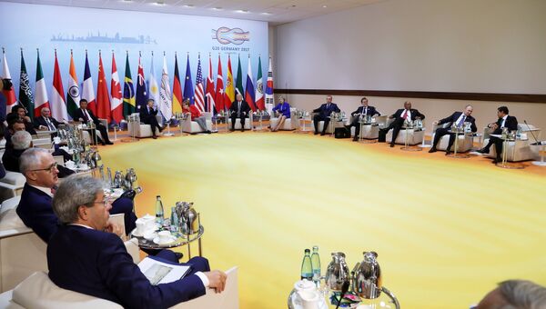 Встреча лидеров стран БРИКС в преддверии саммита Группы двадцати G20 в Гамбурге. Архивное фото