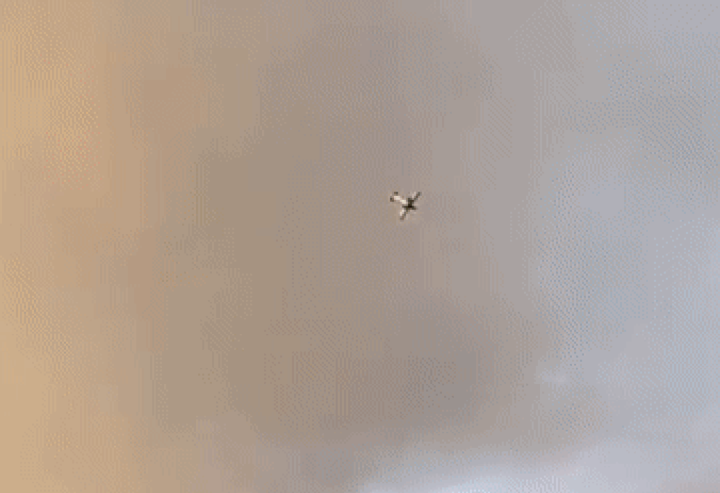 Падение самолета в Тамбове сняли на видео