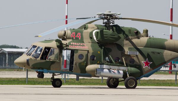Вертолет Ми-8, названный в честь Героя России Ряфагатя Хабибуллина