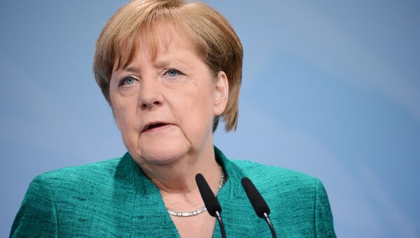 Канцлер Германии Ангела Меркель на саммите Группы двадцати в Гамбурге. 8 июля 2017
